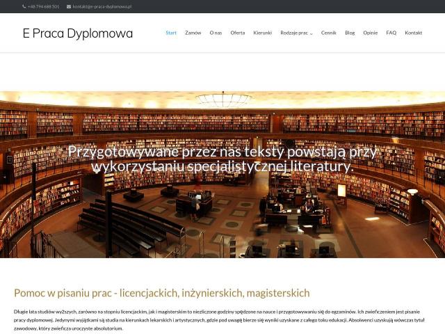 Zobacz E Praca Dyplomowa