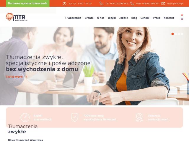 Zobacz Biuro Tłumaczeń MTR