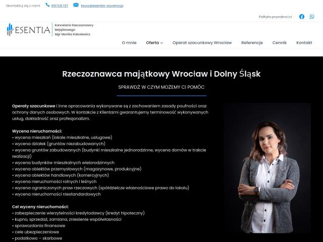 Zobacz Kancelaria Rzeczoznawcy Majątkowego Esentia
