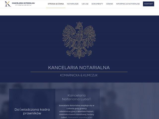 Zobacz Kancelaria Notarialna  Notariusze Ewelina Klimczuk i Agnieszka Komarnicka spółka cywilna